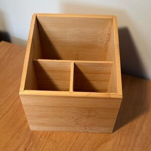 Bamboo Desk Organizer/TV remote holder/Makeup brush holder